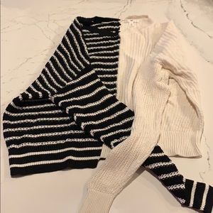 Bp xs sweater cream and black
